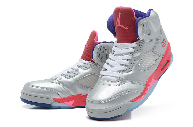 Air Jordan 5 Women Shoes Aaa White/Red Online